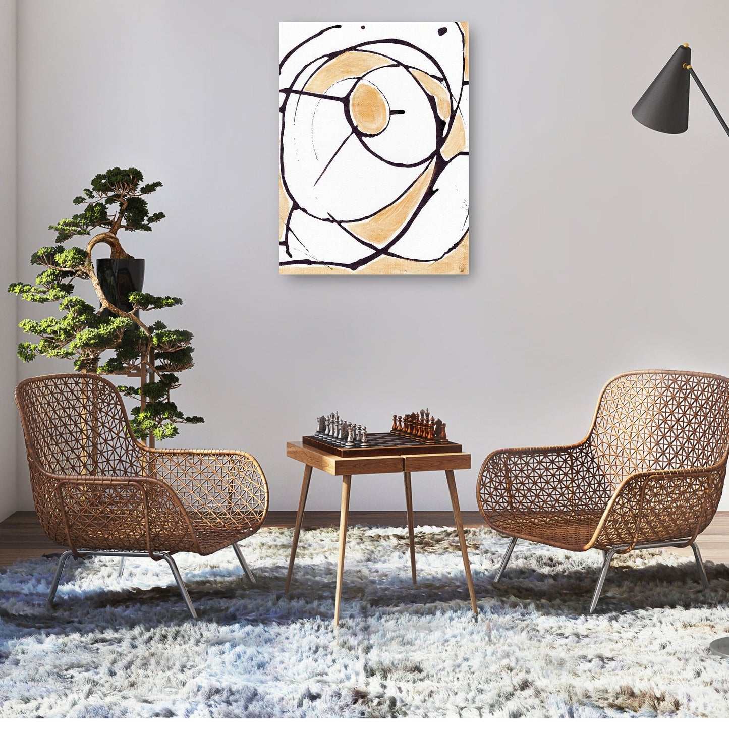 Oro abstracto II - Anne Seay