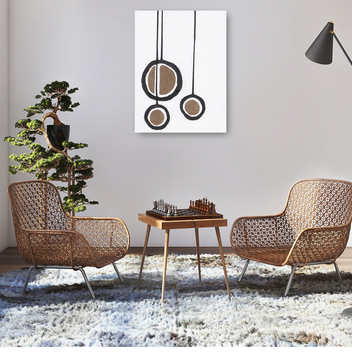Blanco y negro con oro - Anne Seay