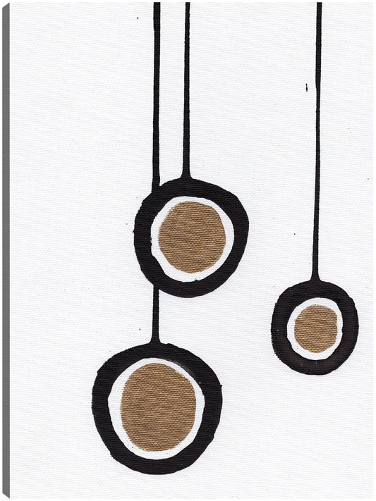 Blanco y negro con oro II - Anne Seay