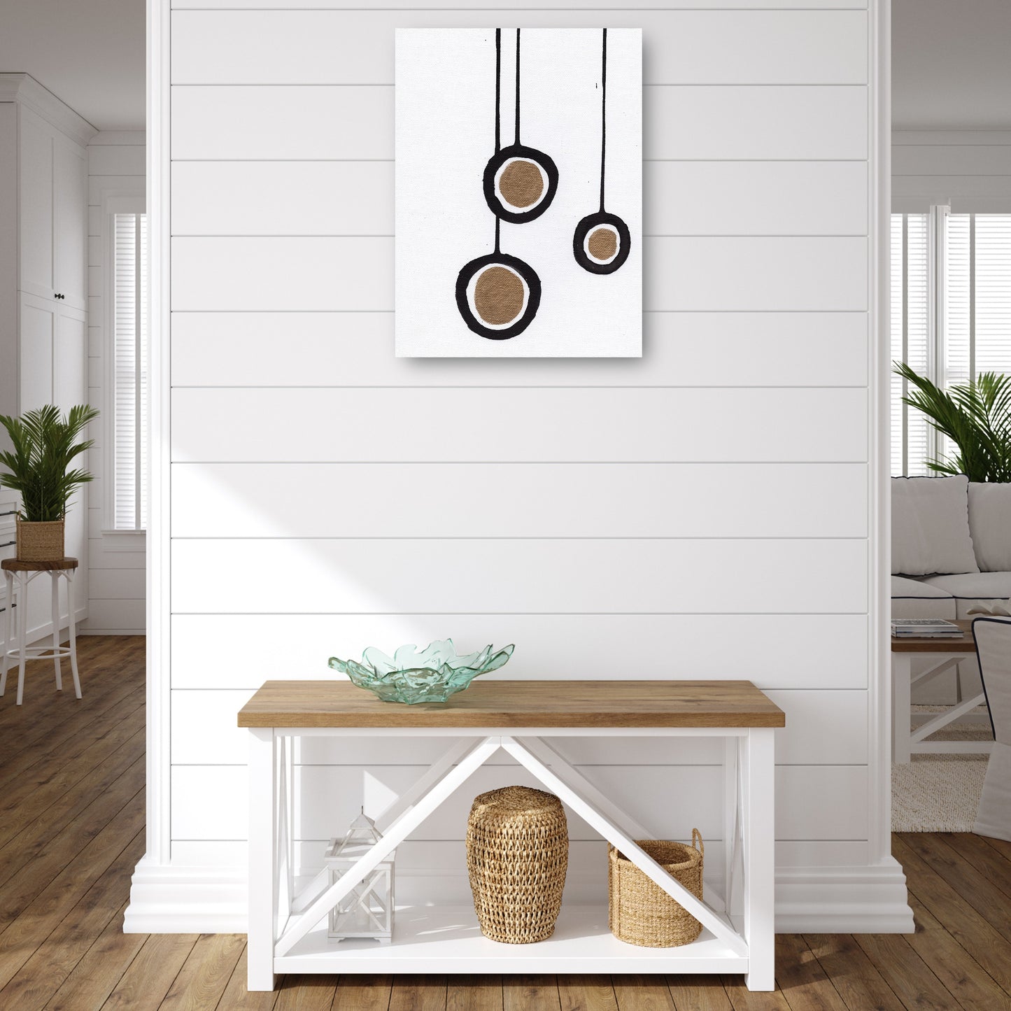 Blanco y negro con oro II - Anne Seay