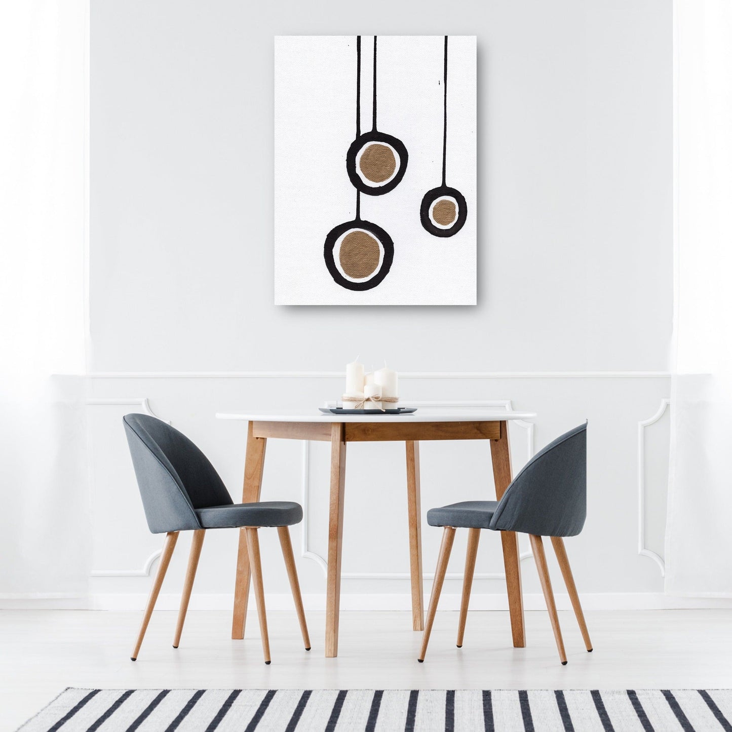 Blanco y negro con oro II - Anne Seay