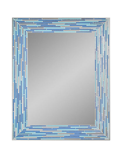 Espejo decorativo con estampado de azulejos y láminas sin marco