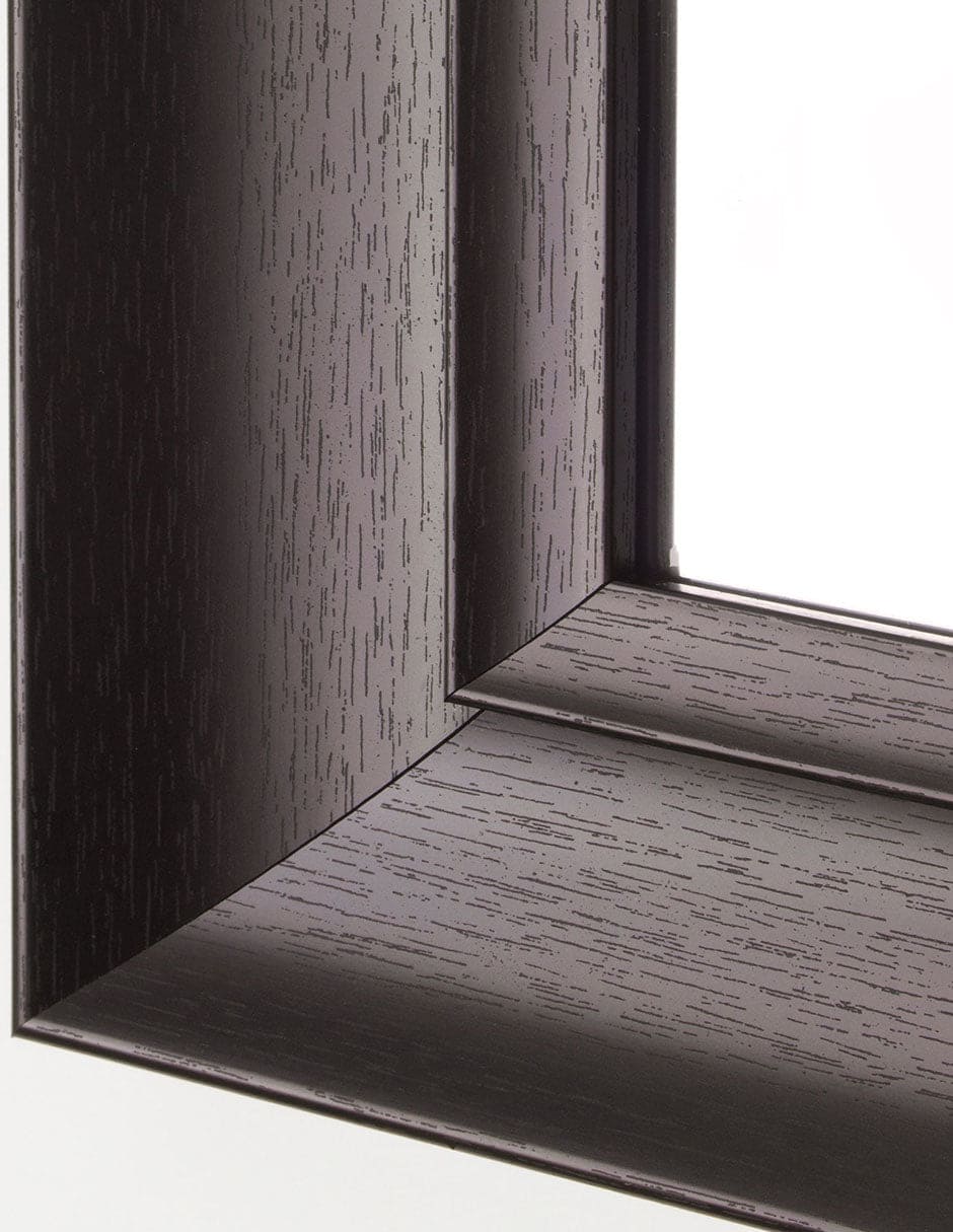 Espejo decorativo de pared con marco rectangular espresso