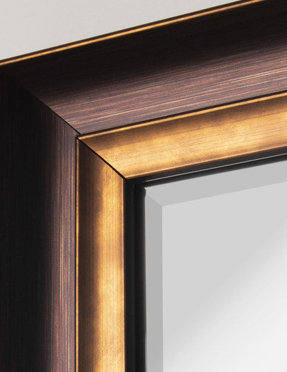 Espejo decorativo con marco aceitado
