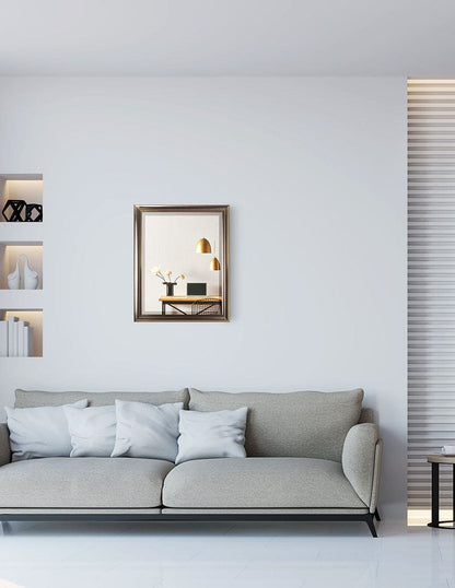 Espejo decorativo con marco aceitado