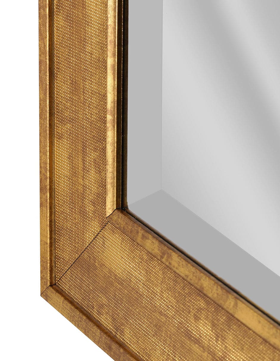 Espejo decorativo de pared con marco rectangular texturizado Pave