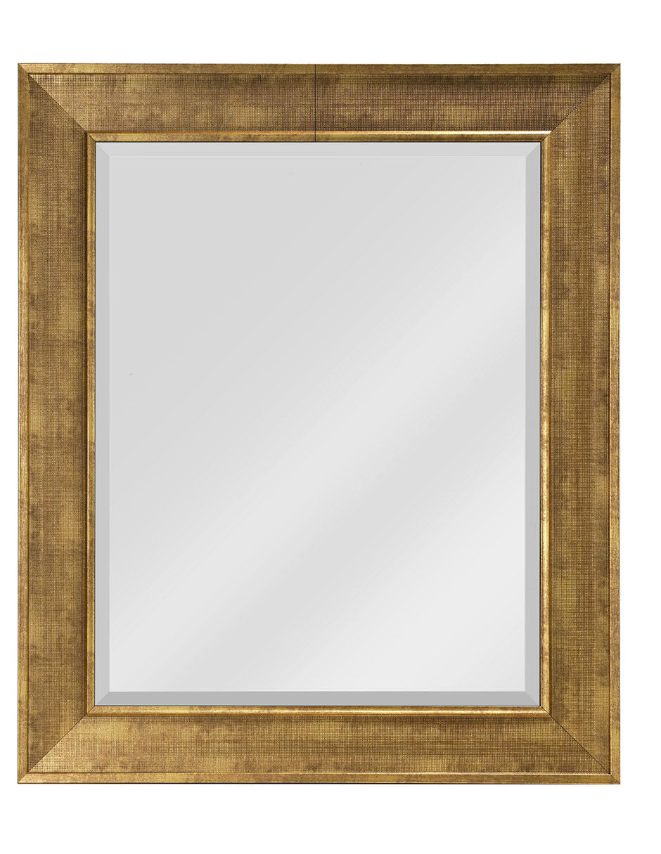 Espejo decorativo de pared con marco rectangular texturizado Pave