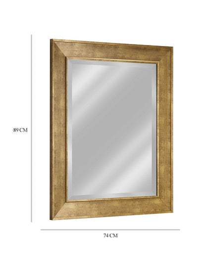 Espejo decorativo de pared con marco rectangular texturizado Pave