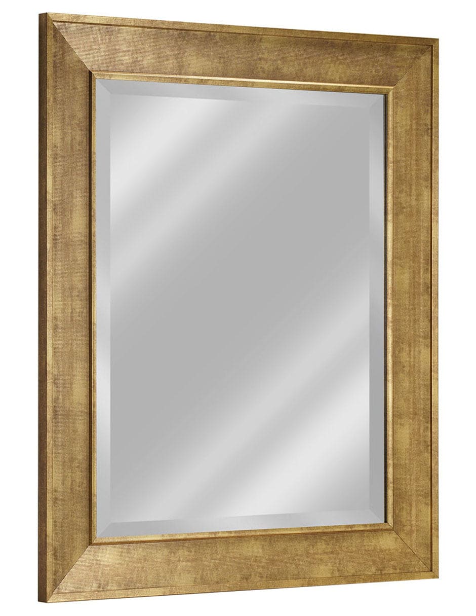 Espejo decorativo de pared con marco rectangular texturizado Pave