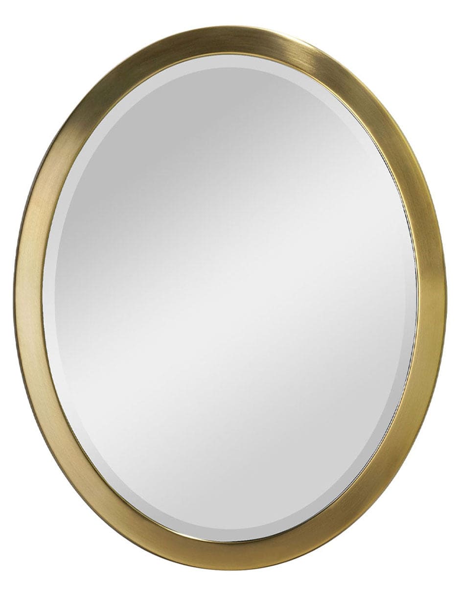 Espejo decorativo de baño con marco ovalado