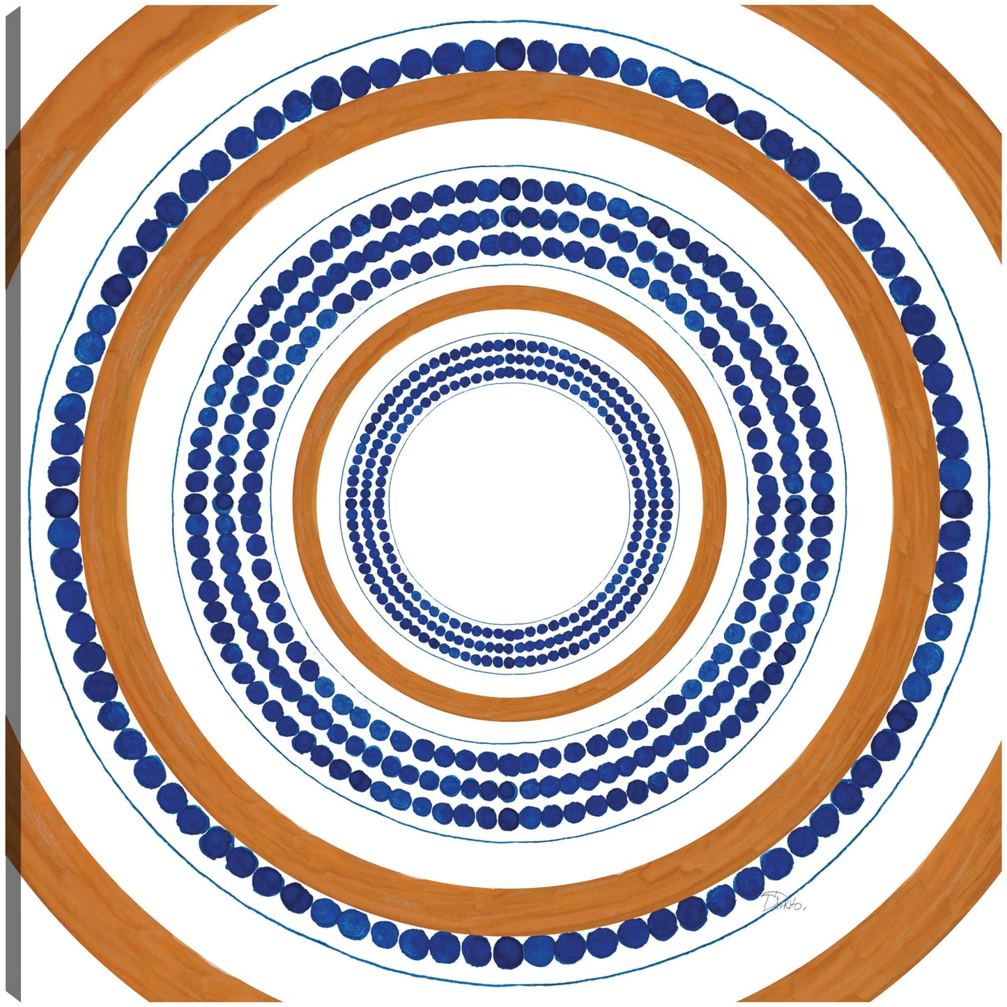 Azulejo de círculo punteado italiano - Patricia Pinto