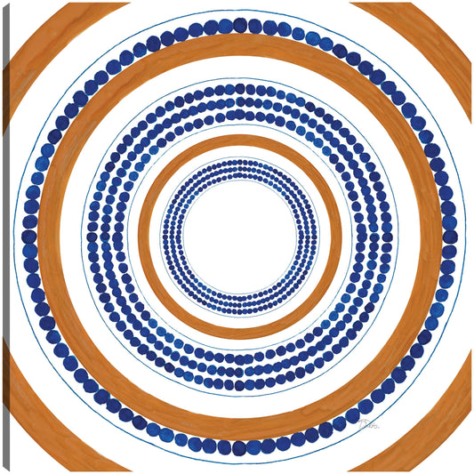 Azulejo de círculo punteado italiano - Patricia Pinto