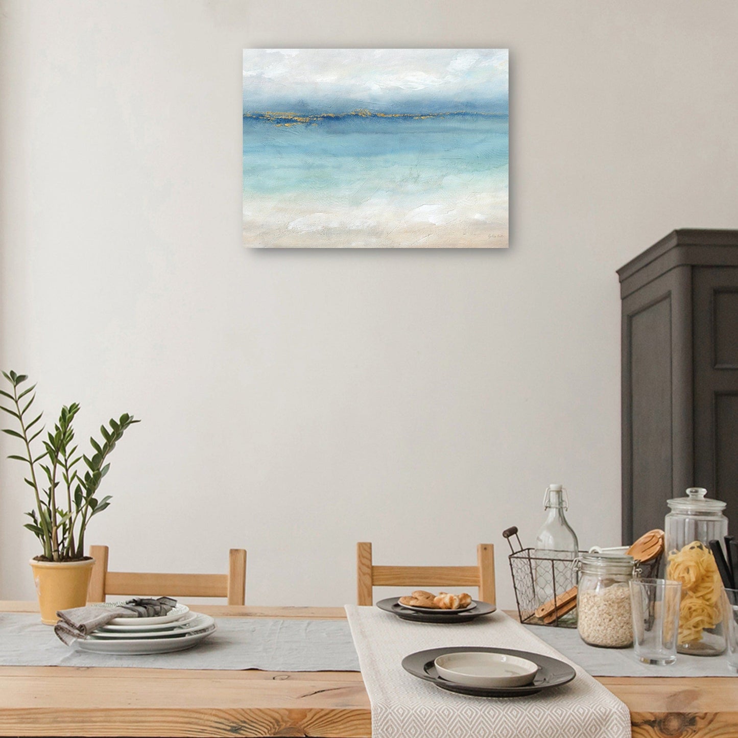 Paisaje de mar sereno - Cynthia Coulter