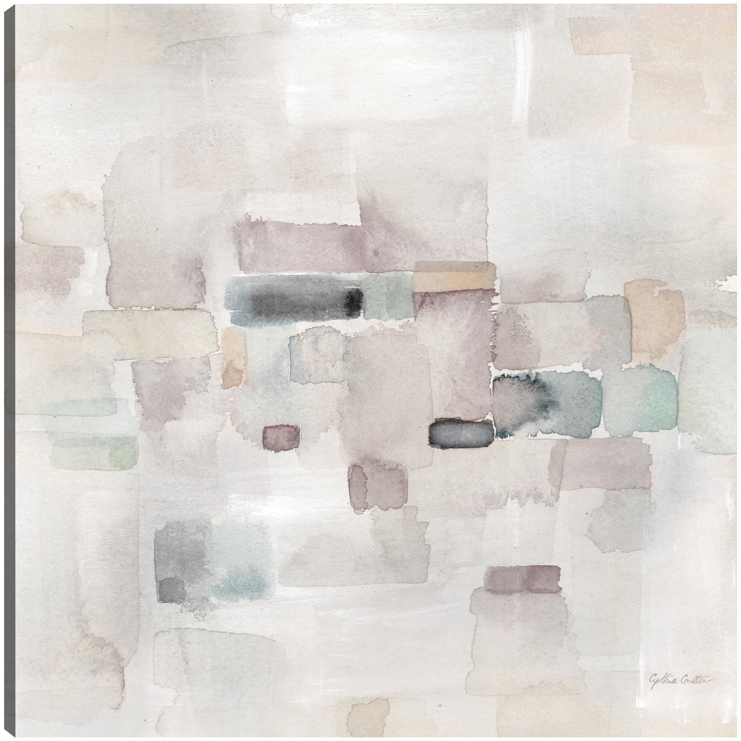 Cuadrado abstracto gris I - Cynthia Coulter