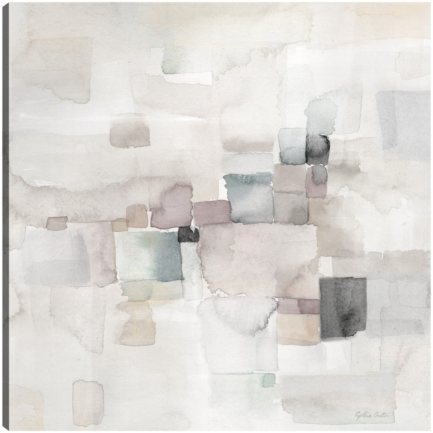Cuadrado abstracto gris II - Cynthia Coulter