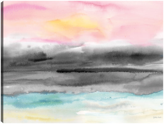 Rosa puesta de sol paisaje abstracto - Cynthia Coulter