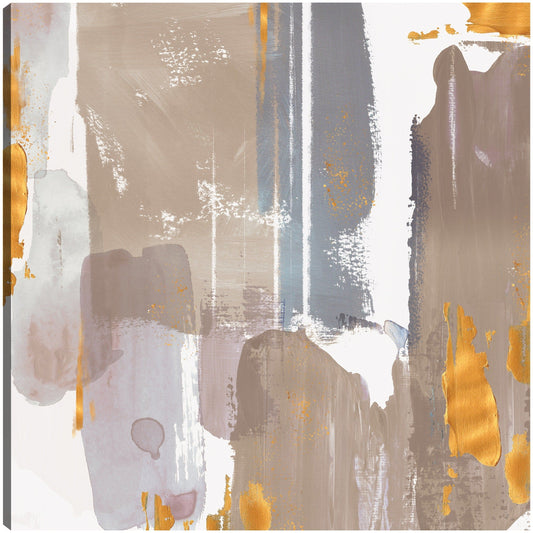 Icescape Abstracto Gris Oro I - Northern Lights