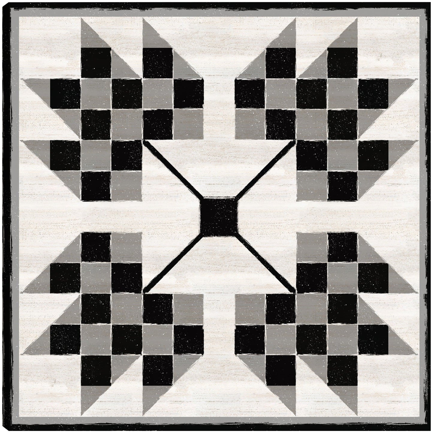 Bloque de edredón blanco y negro V - Tara Reed
