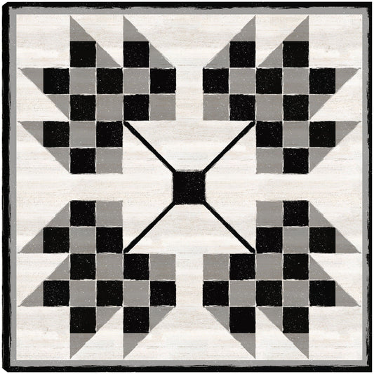 Bloque de edredón blanco y negro V - Tara Reed