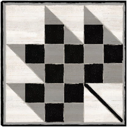 Bloque de edredón blanco y negro VI - Tara Reed