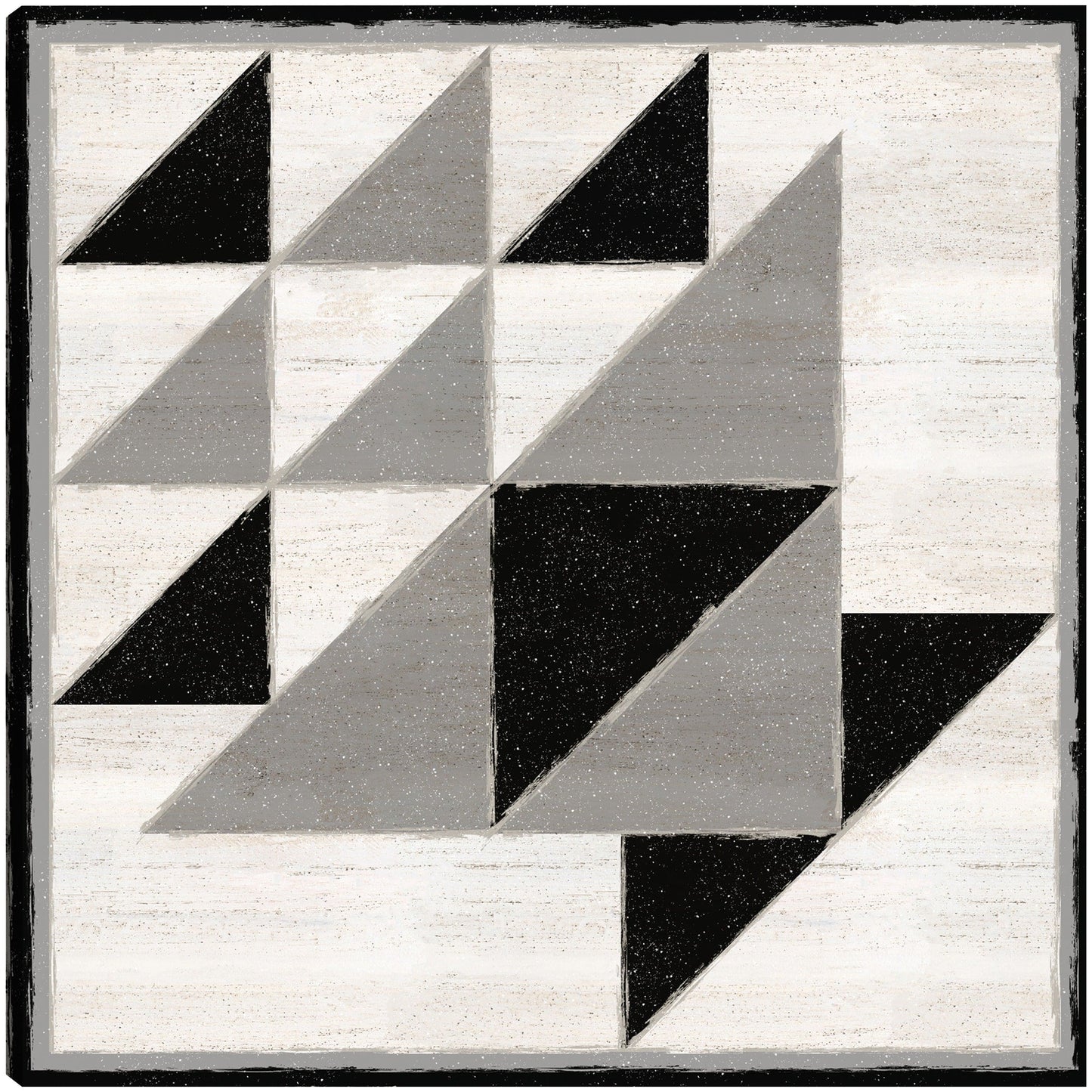 Bloque de edredón en blanco y negro VIII - Tara Reed