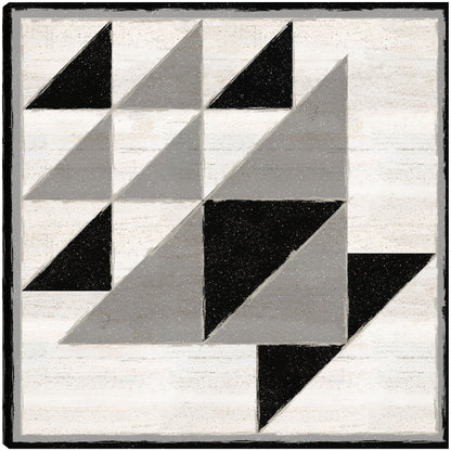 Bloque de edredón en blanco y negro VIII - Tara Reed