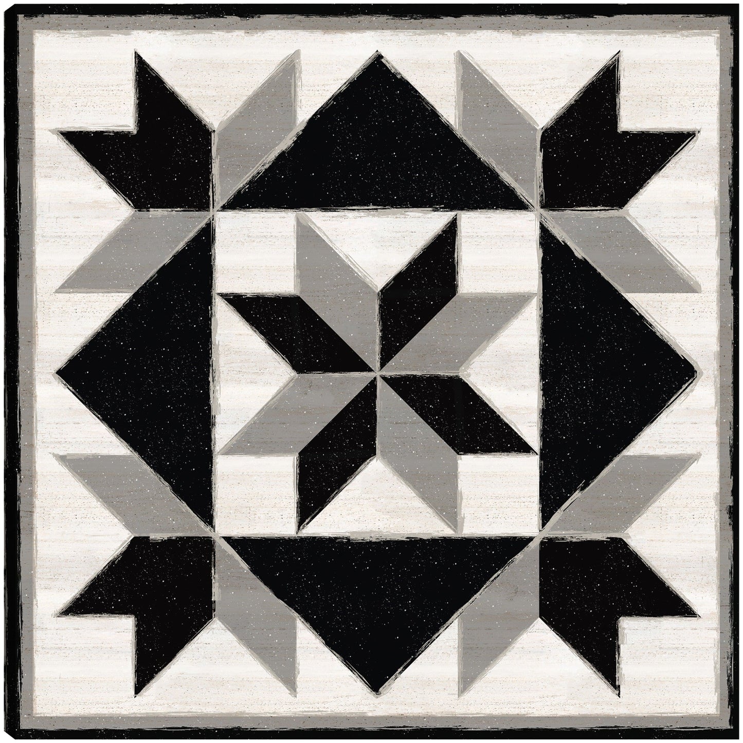 Bloque de edredón blanco y negro IX - Tara Reed