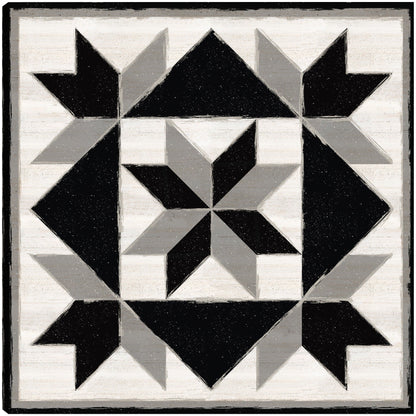 Bloque de edredón blanco y negro IX - Tara Reed