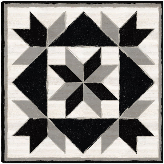 Bloque de edredón blanco y negro IX - Tara Reed