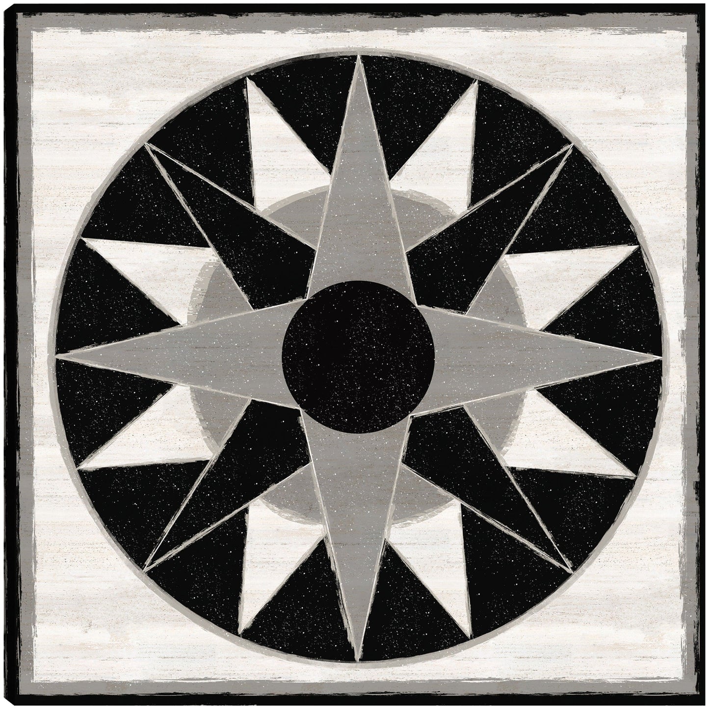 Bloque de edredón blanco y negro X - Tara Reed