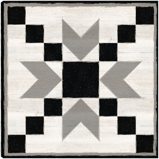 Bloque de edredón en blanco y negro XI - Tara Reed