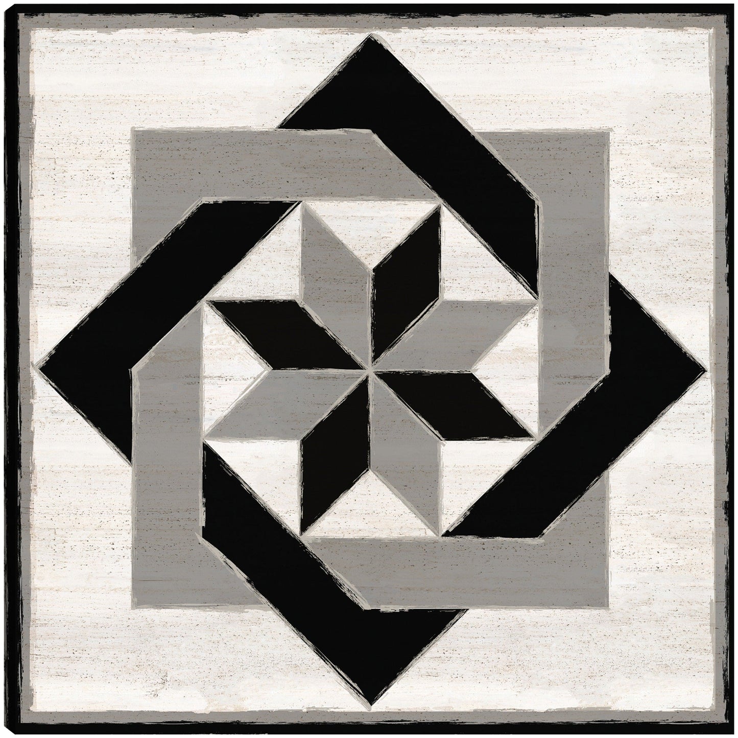 Bloque de edredón blanco y negro XII - Tara Reed