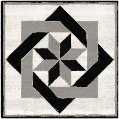 Bloque de edredón blanco y negro XII - Tara Reed