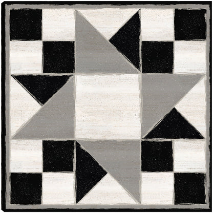Bloque de edredón blanco y negro XIII - Tara Reed
