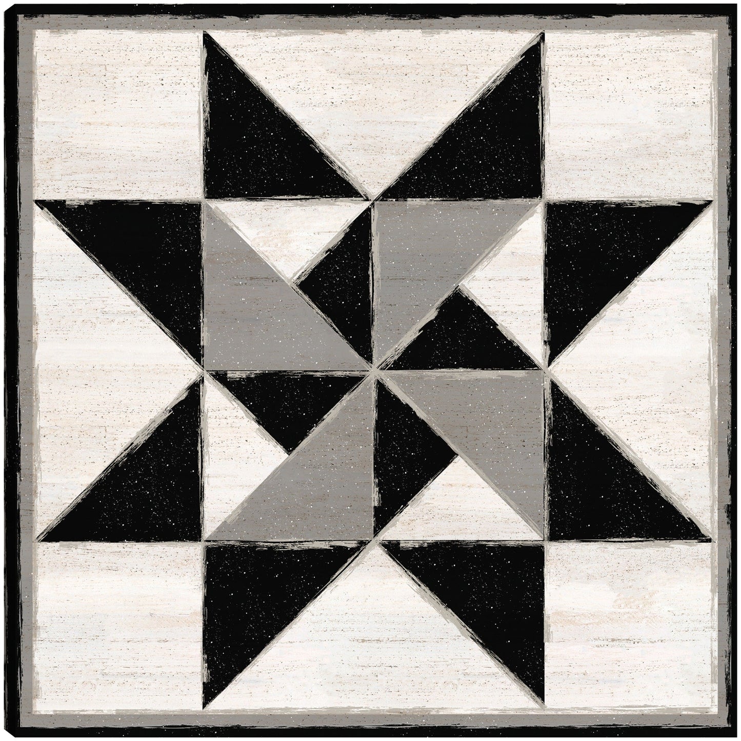 Bloque de edredón en blanco y negro XIV - Tara Reed