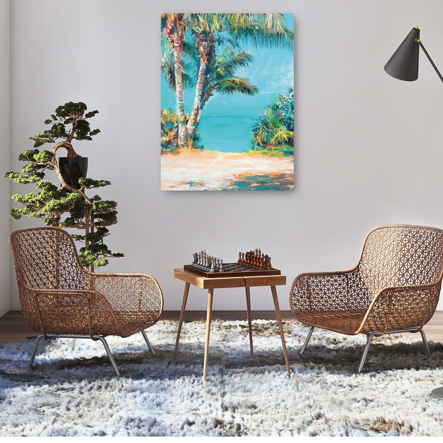 Verde azulado tropical - Studio Arts