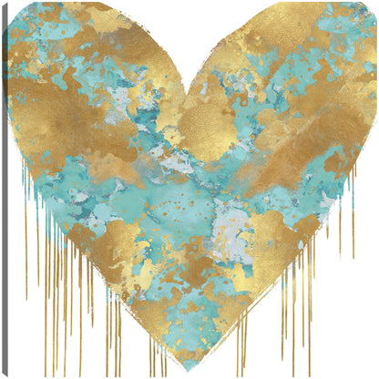 Aqua y oro de gran corazón - Lindsay Rodgers