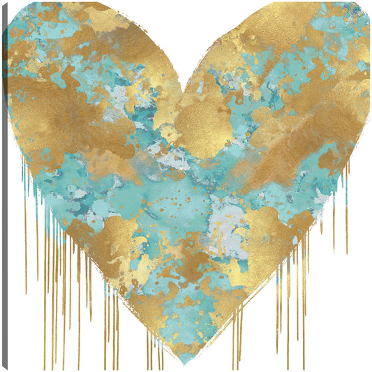 Aqua y oro de gran corazón - Lindsay Rodgers