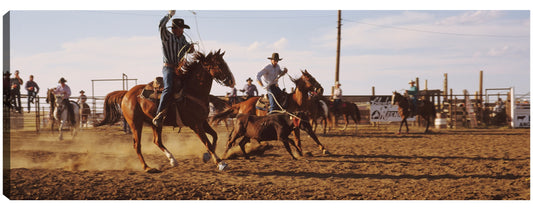 Dakota Roping Cowboys - Panoramic Image