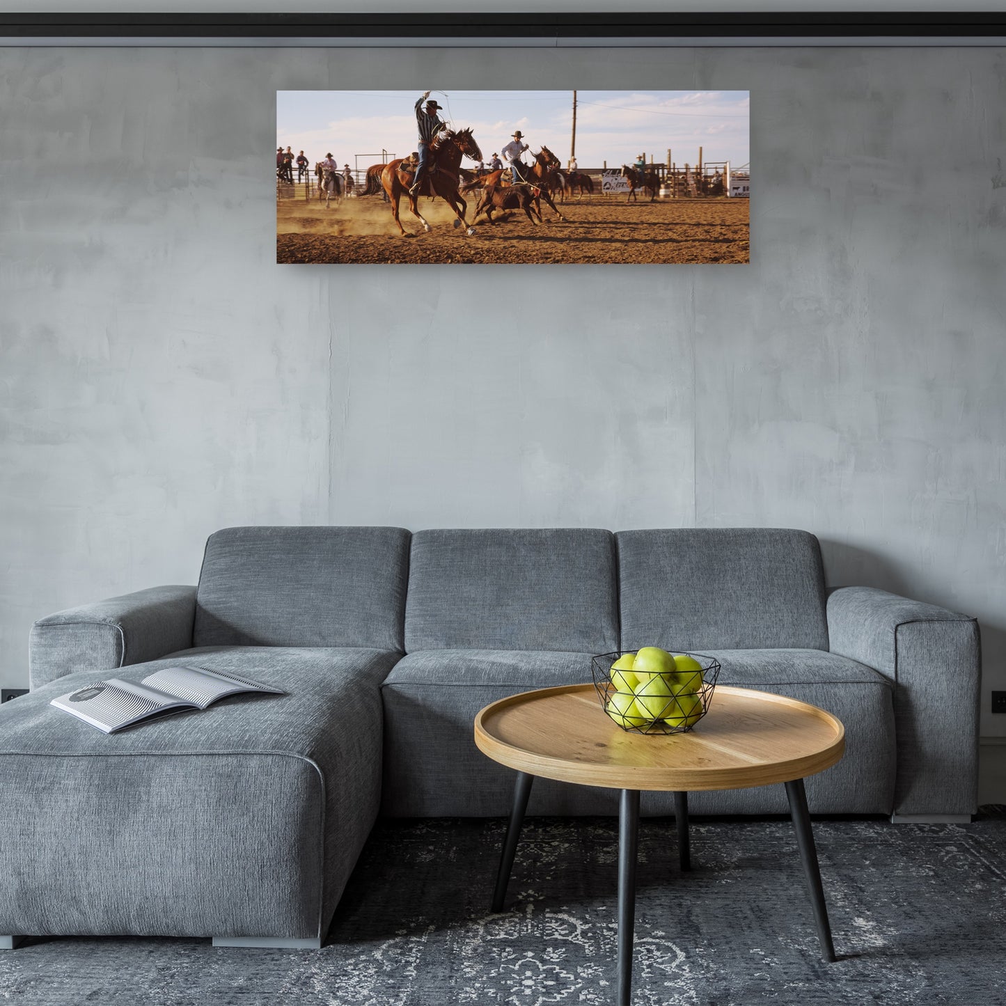 Dakota Roping Cowboys - Panoramic Image
