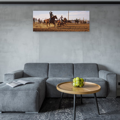 Dakota Roping Cowboys - Panoramic Image