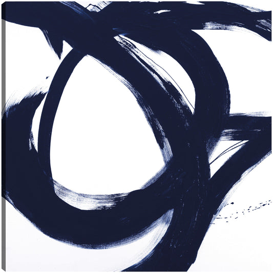 Trazos circulares azul marino I - Megan Morris