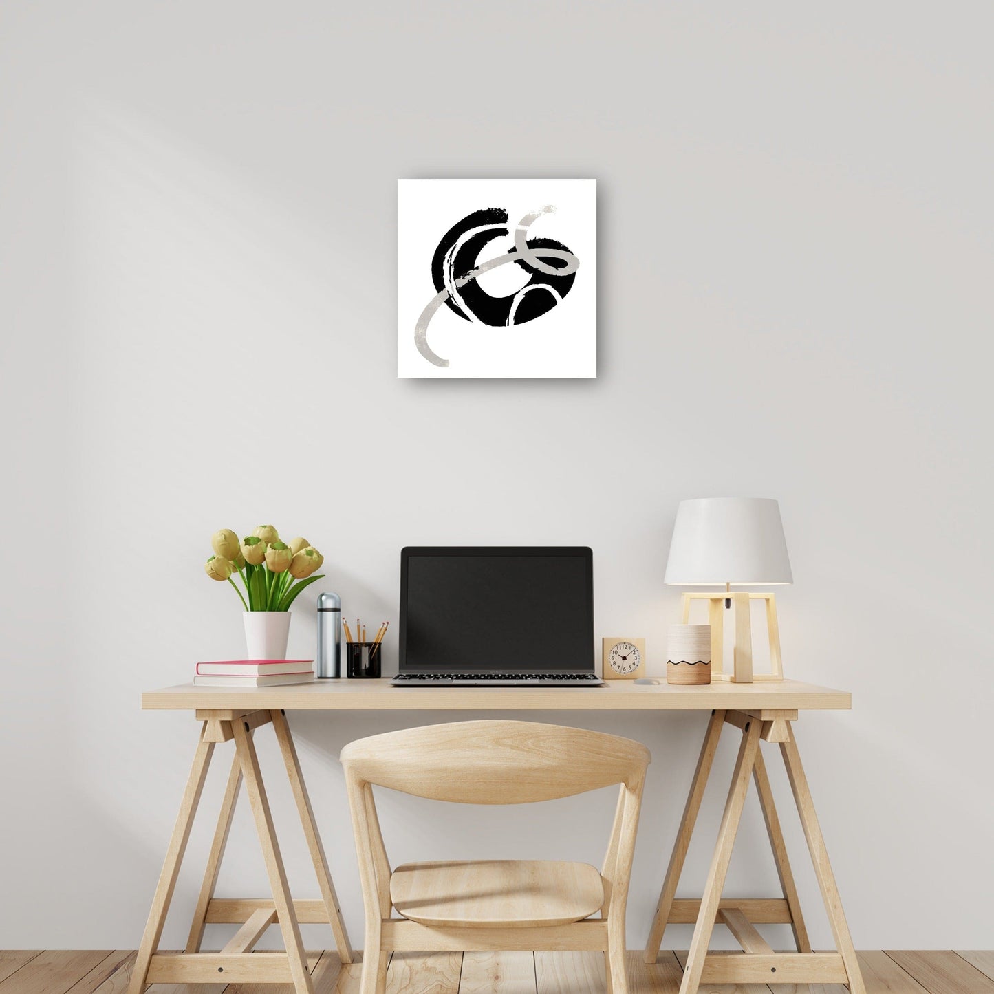 Desplazamiento abstracto en blanco y negro I - SD Graphics Studio