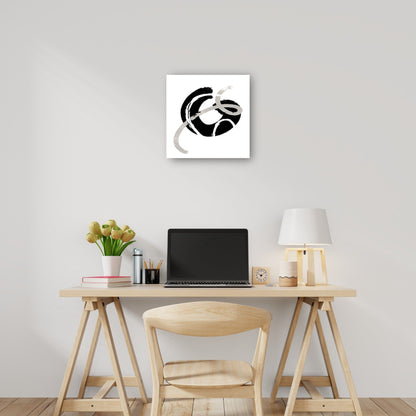 Desplazamiento abstracto en blanco y negro I - SD Graphics Studio