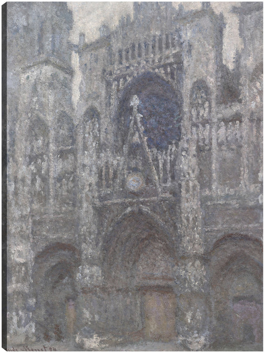 La Catedral de Ruán. El portal, Tiempo gris (1892) - Claude Monet