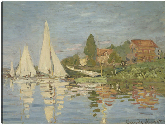 Regatas en Argenteuil (hacia 1872) - Claude Monet