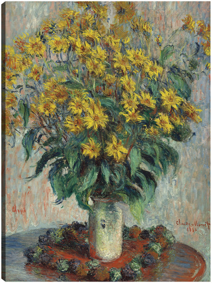 Flores de alcachofa de Jerusalén (1880) - Claude Monet