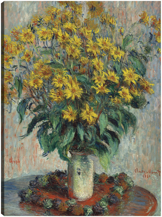 Flores de alcachofa de Jerusalén (1880) - Claude Monet