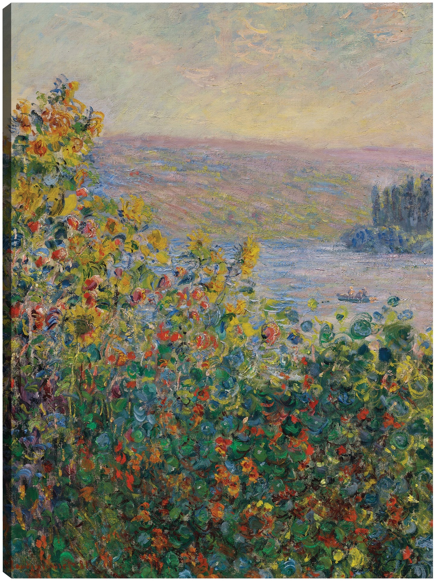 Parterres de flores en Vétheuil (1881) - Claude Monet