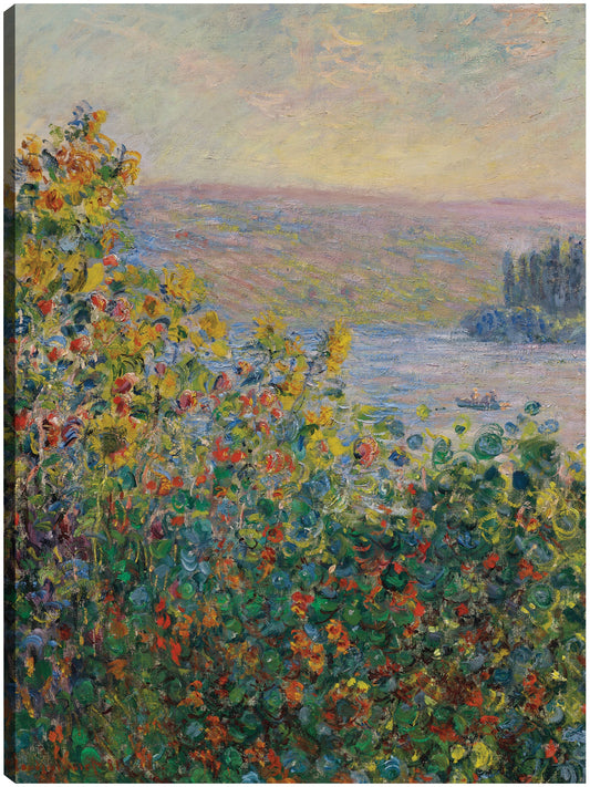Parterres de flores en Vétheuil (1881) - Claude Monet